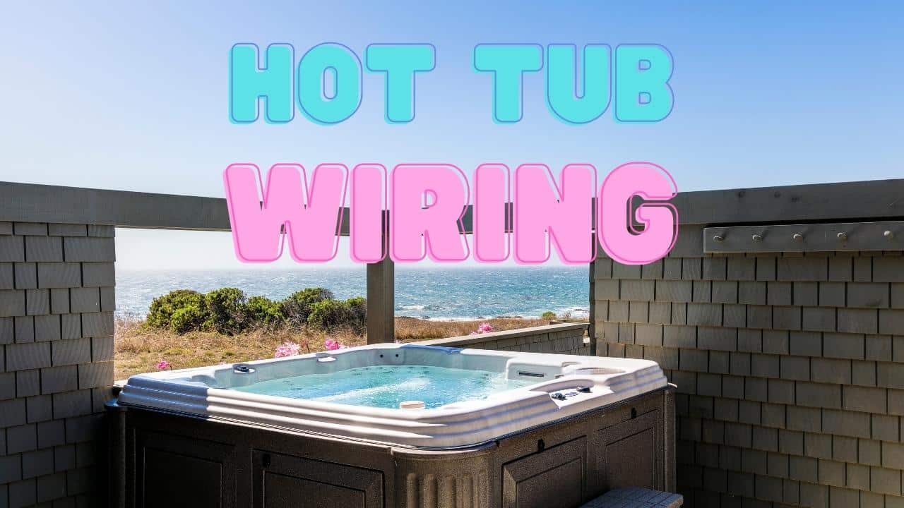 Hot Tub Wiring - Image of a hot tub with a view of the ocean